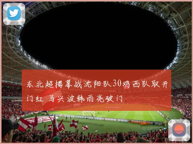 东北超揭幕战沈阳队30鸡西队取开门红 马兴波韩雨亮破门